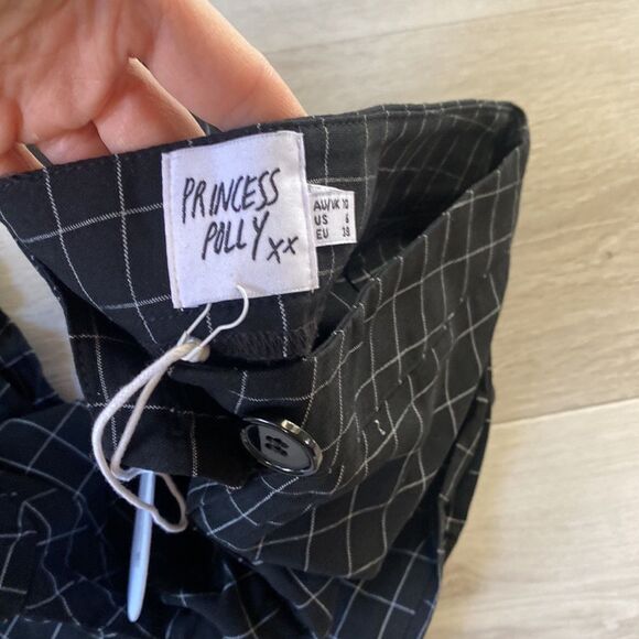 Princess Polly THE SPIRO‎ PANT Size 6 in Black 432153 NWT - Picture 8 of 8